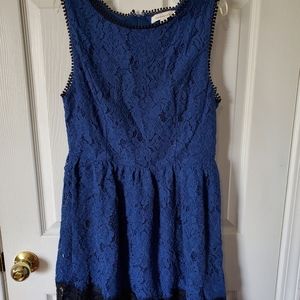 Blue lace dress